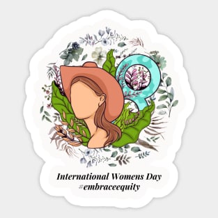 embrace equity international women's day 2023 Sticker